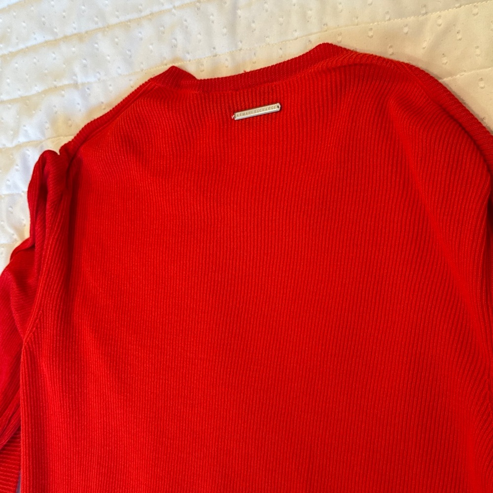Armani Exchange Vibrant Red Sweater L Newer Worn